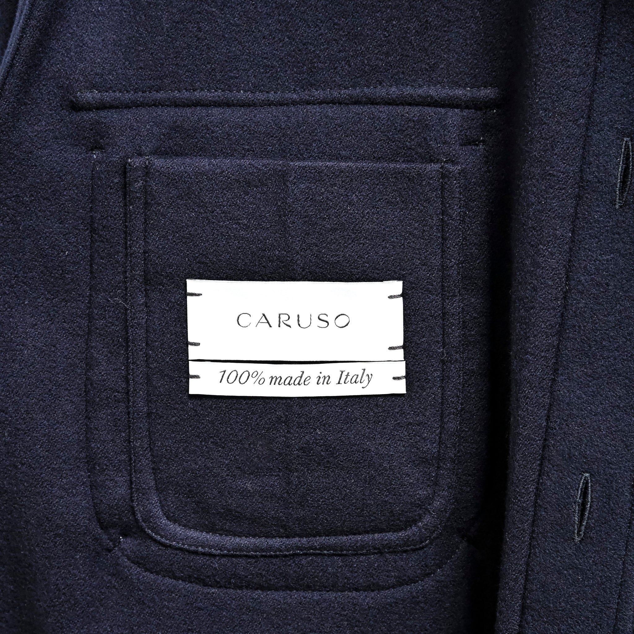 Caruso Overshirt Nuage 180's Wool Blu Notte