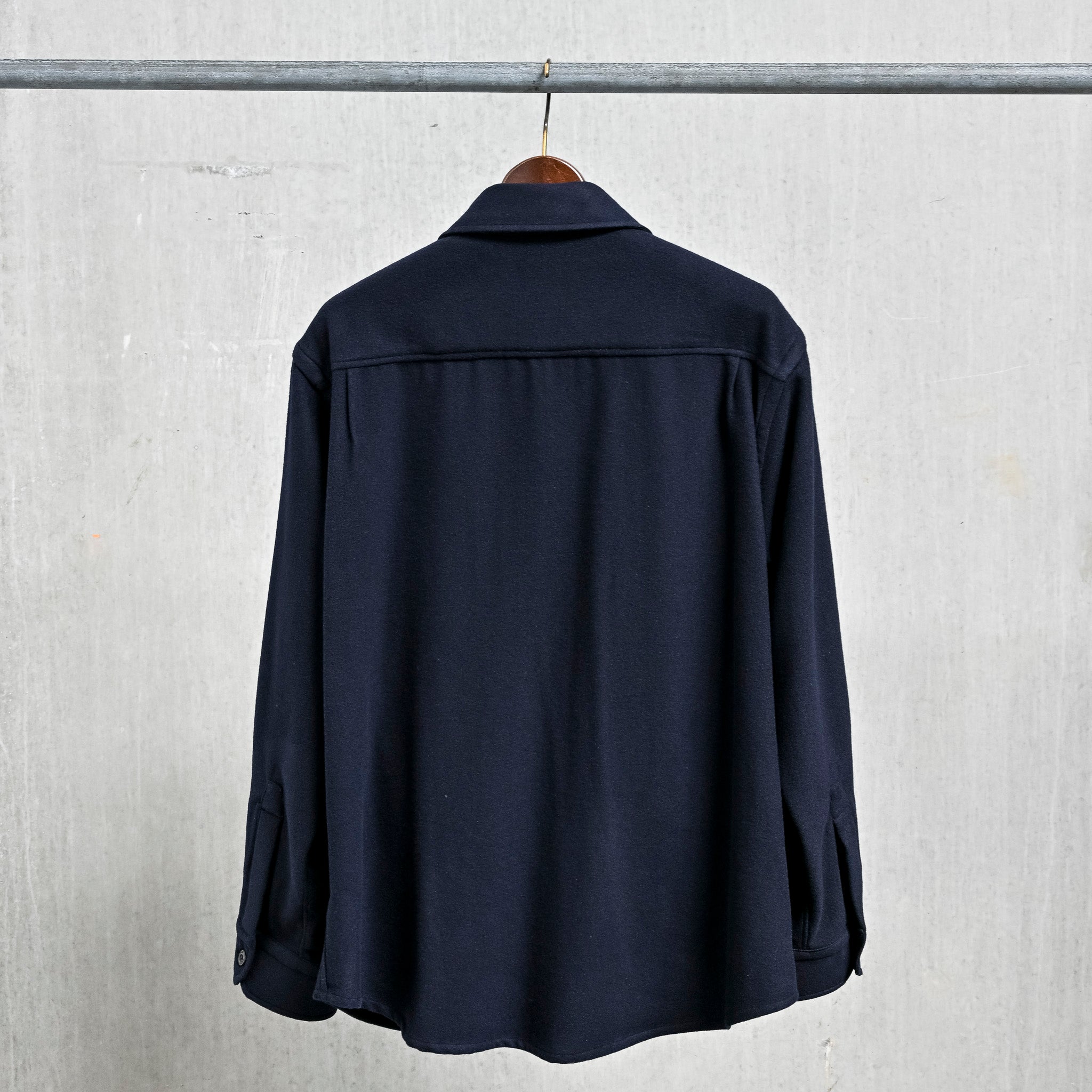 Caruso Overshirt Nuage 180's Wool Blu Notte