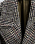 Caruso Rigoletto DB Overcoat Italian Tweed Verde Scuro