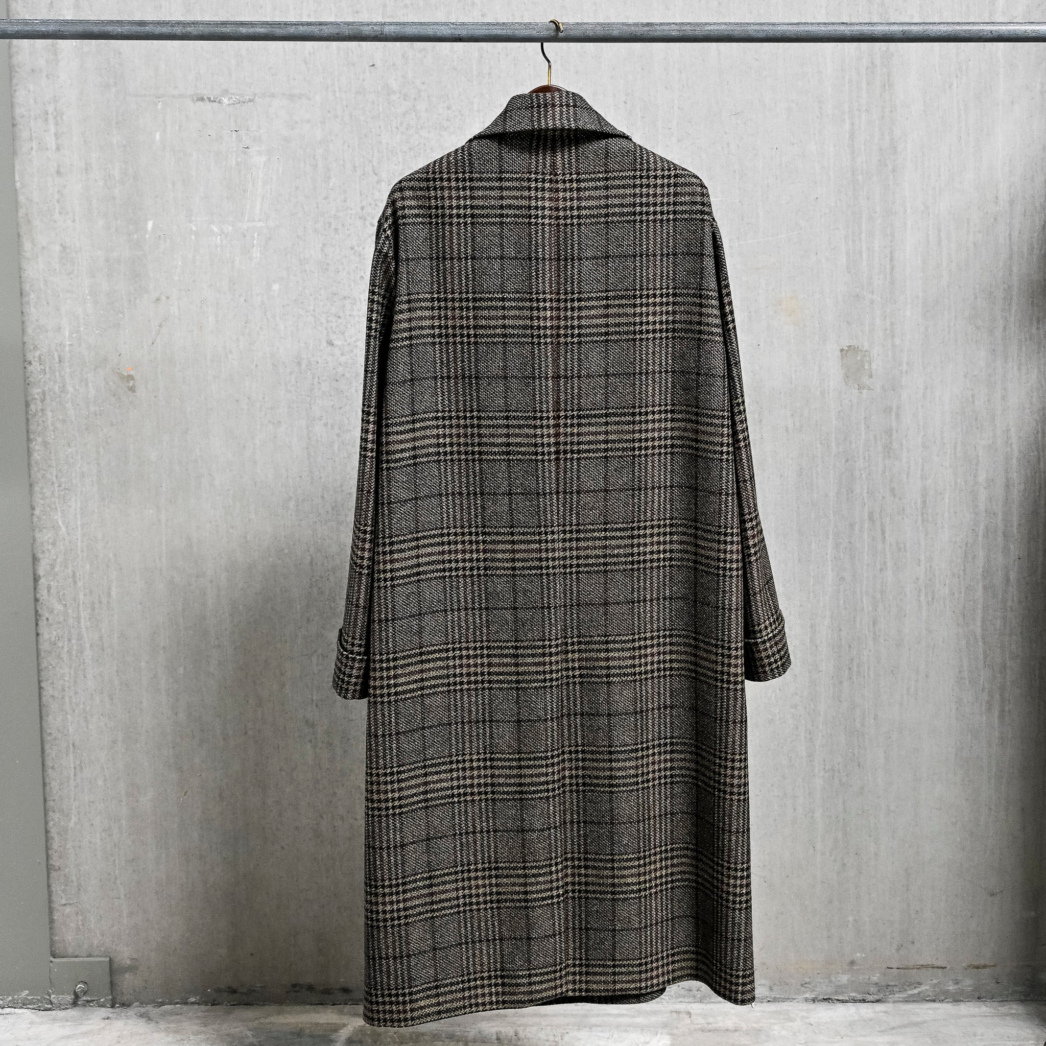 Caruso Rigoletto DB Overcoat Italian Tweed Verde Scuro