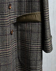 Caruso Rigoletto DB Overcoat Italian Tweed Verde Scuro