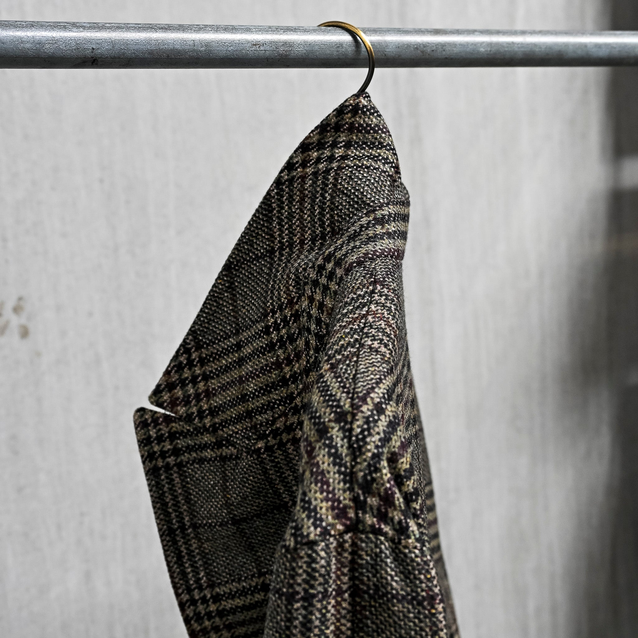 Caruso Rigoletto DB Overcoat Italian Tweed Verde Scuro