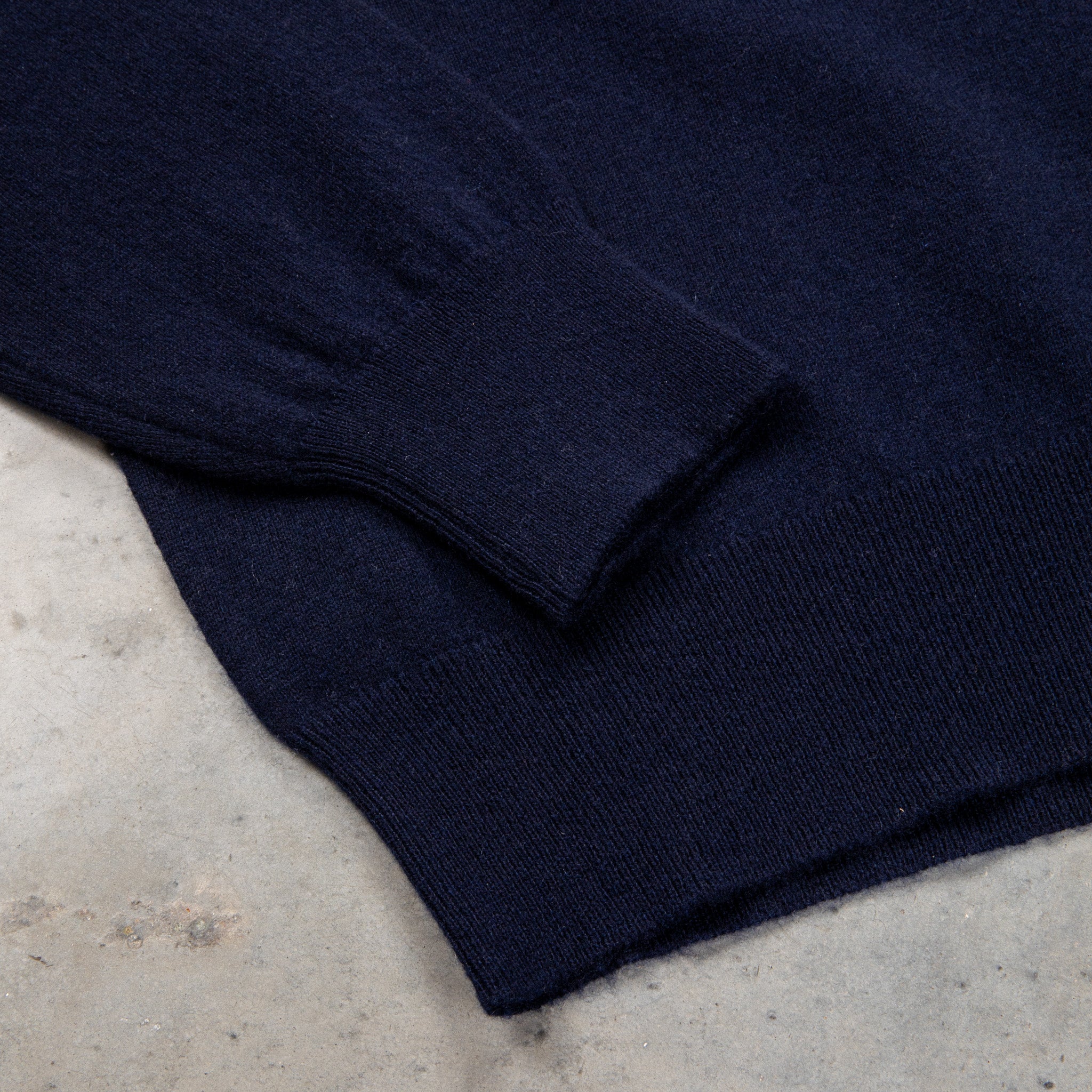 William Lockie x Frans Boone Odyssey Cash/Cotton Sweater Nero Navy