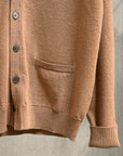 Drumohr Cashmere Cardigan con Bottoni Sabbia