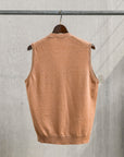 Drumohr Cashmere Gillet con Bottoni Sabbia