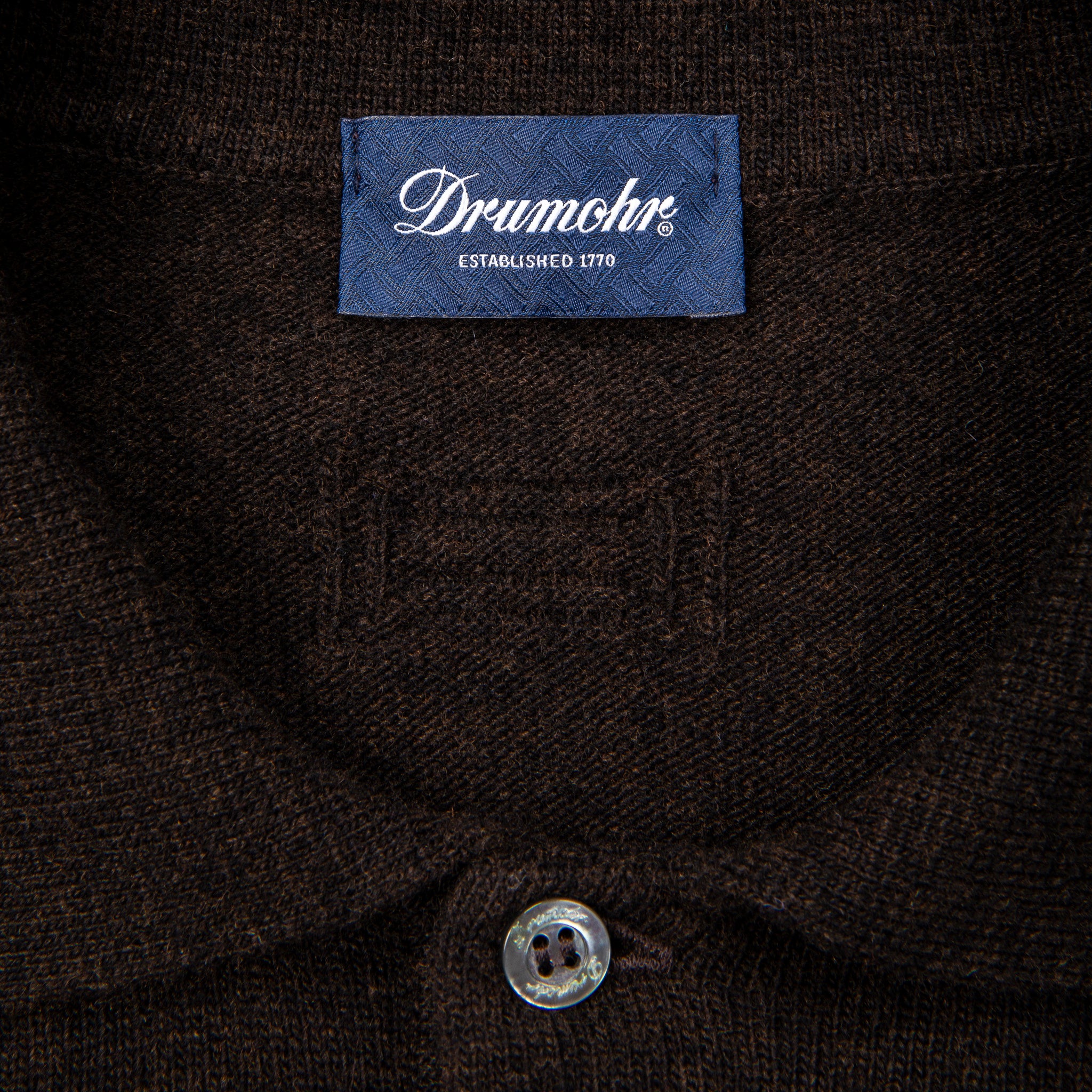 Drumohr Wool Cashmere Polo Tartufo