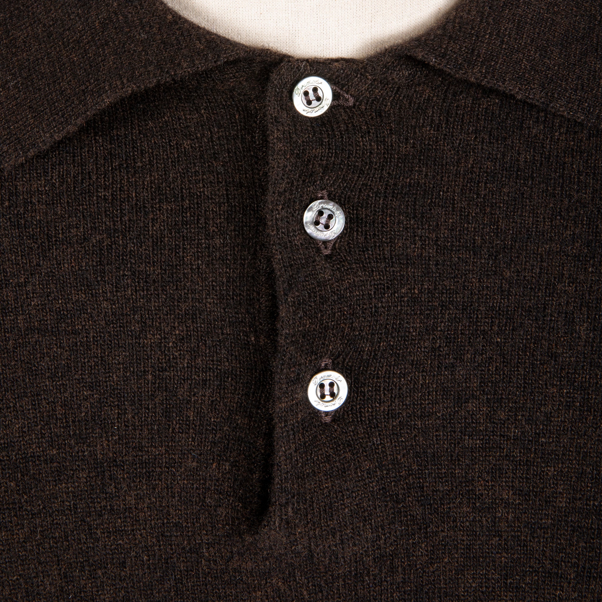 Drumohr Wool Cashmere Polo Tartufo