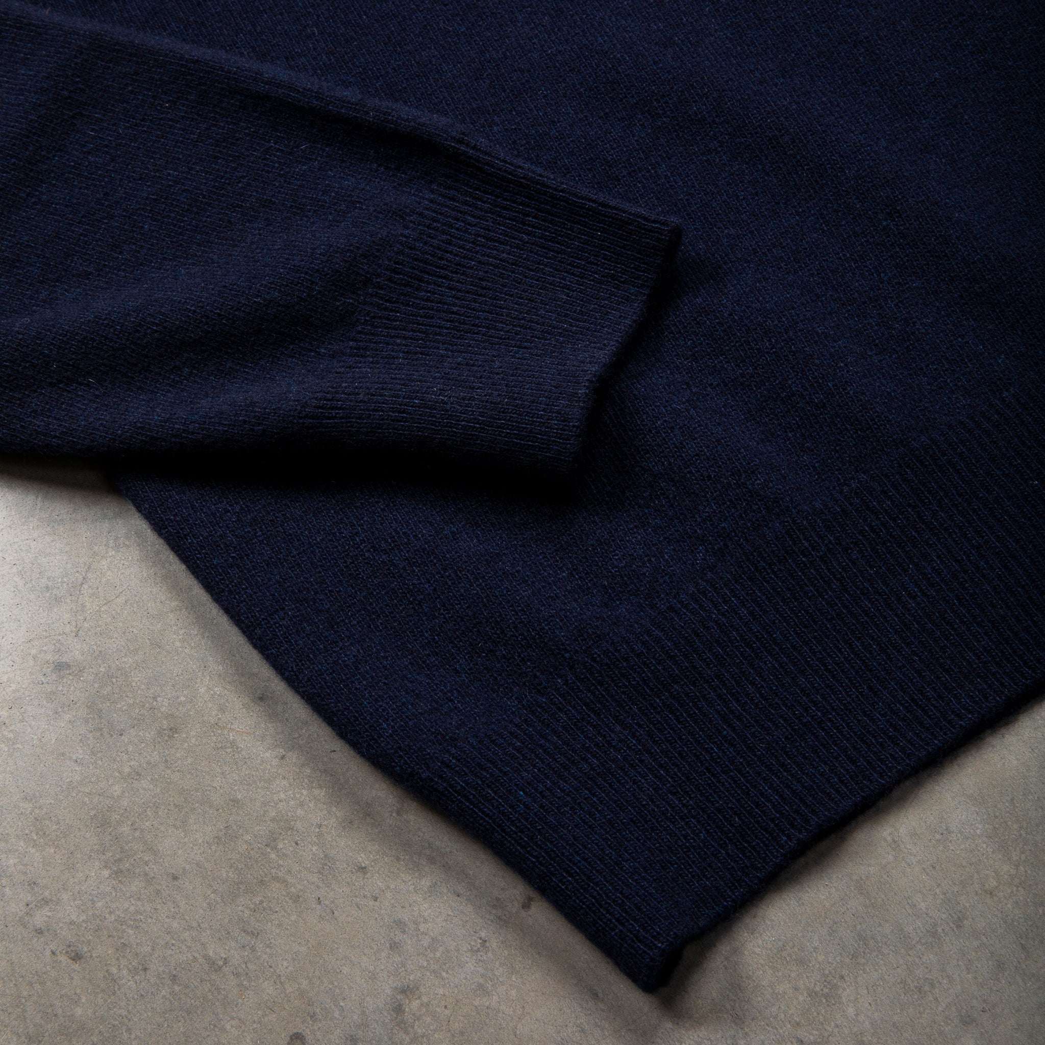 Drumohr Wool Cashmere Polo Blu Notte