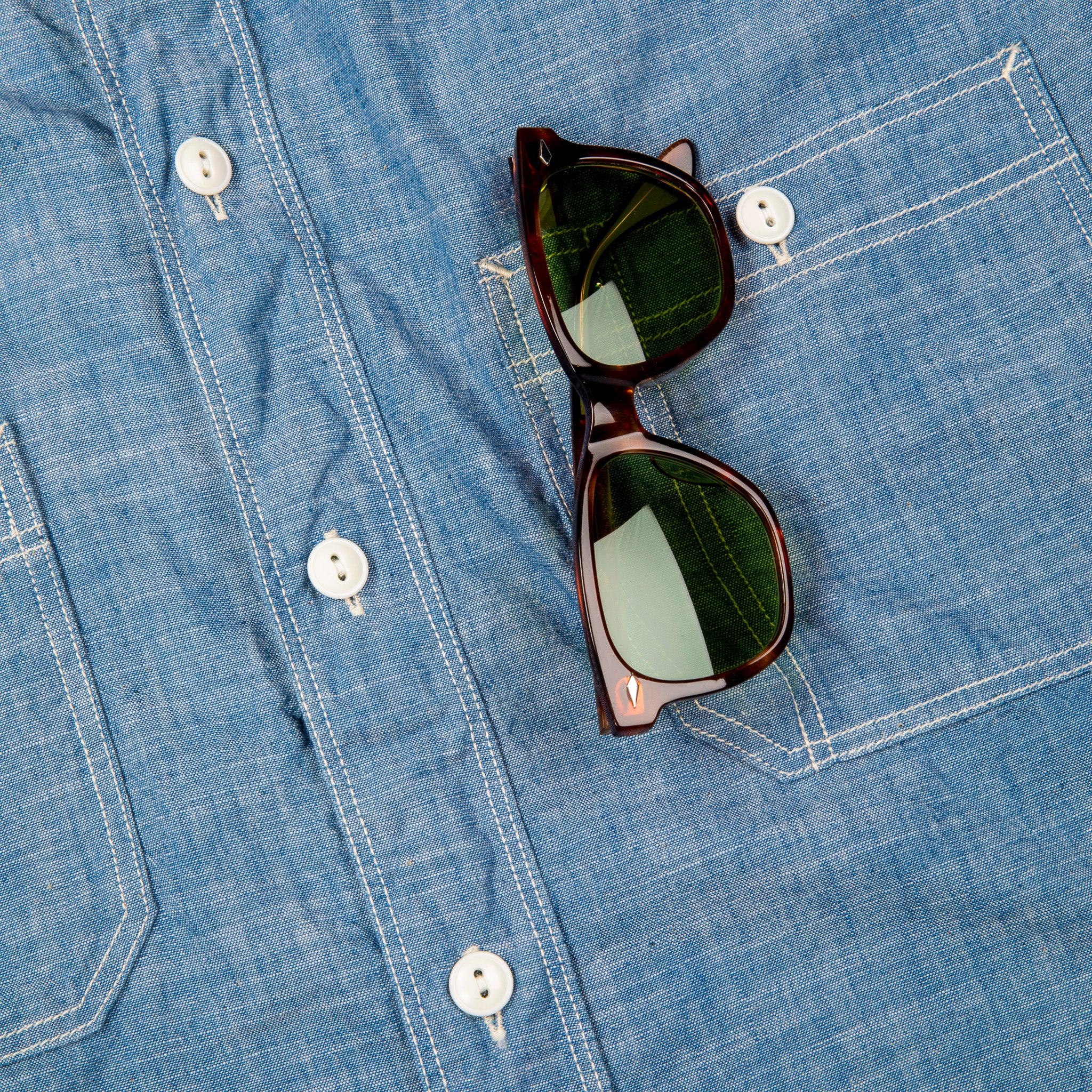 Fullcount 4090 Triple Stitch 4.6 Oz Chambray Shirt