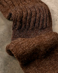 Chamula Alpaca Loose Rib Socks Cocoa