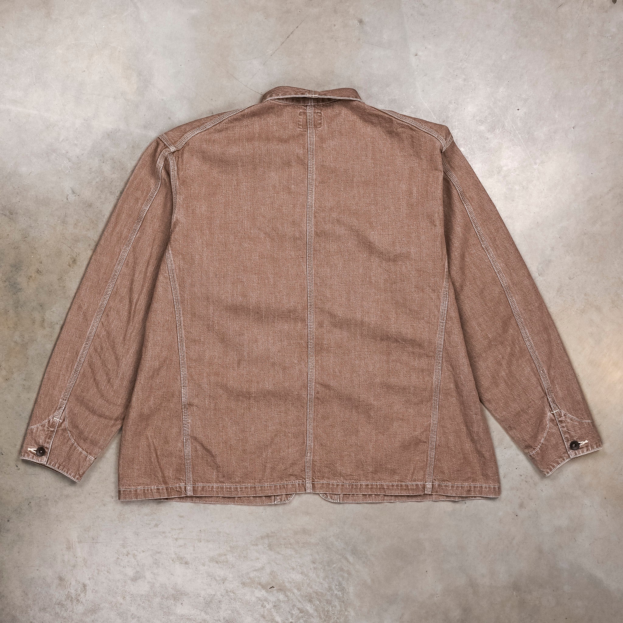 美品　chimala DENIM SHORT WORK JACKET サイズM Chimala Short Chore Coat Denim Brown – Frans Boone Store