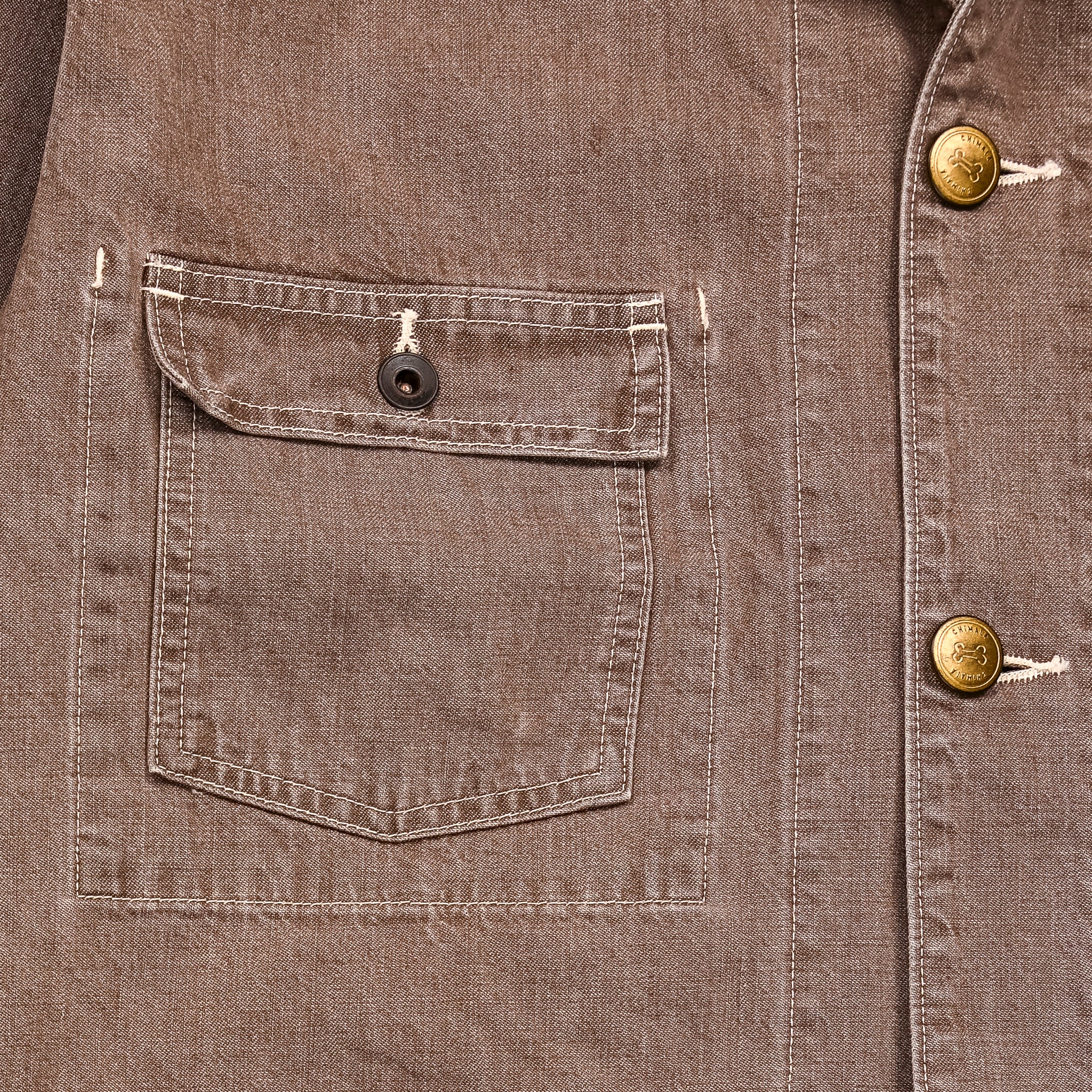 Chimala Short Chore Coat Denim Brown – Frans Boone Store