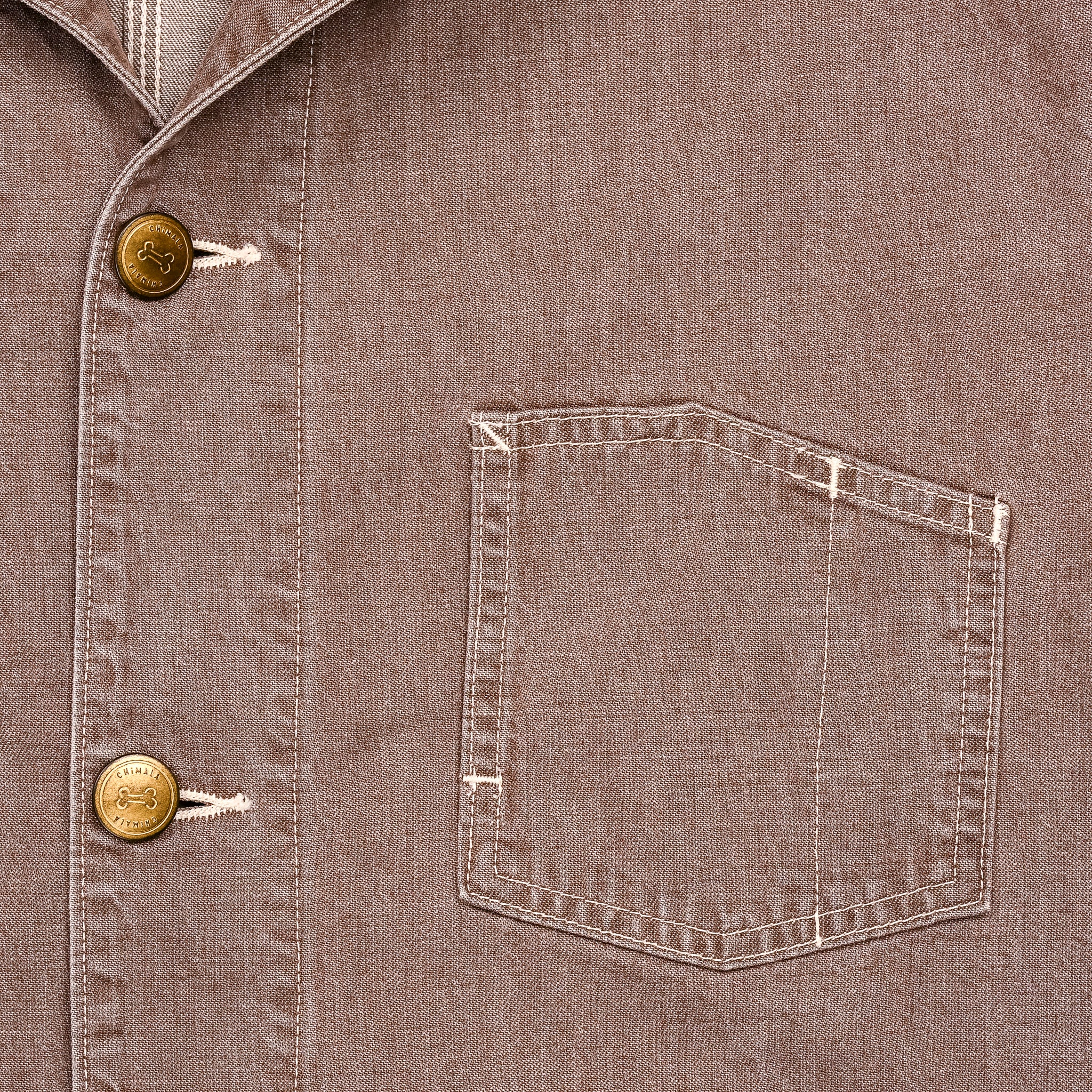 Chimala Short Chore Coat Denim Brown