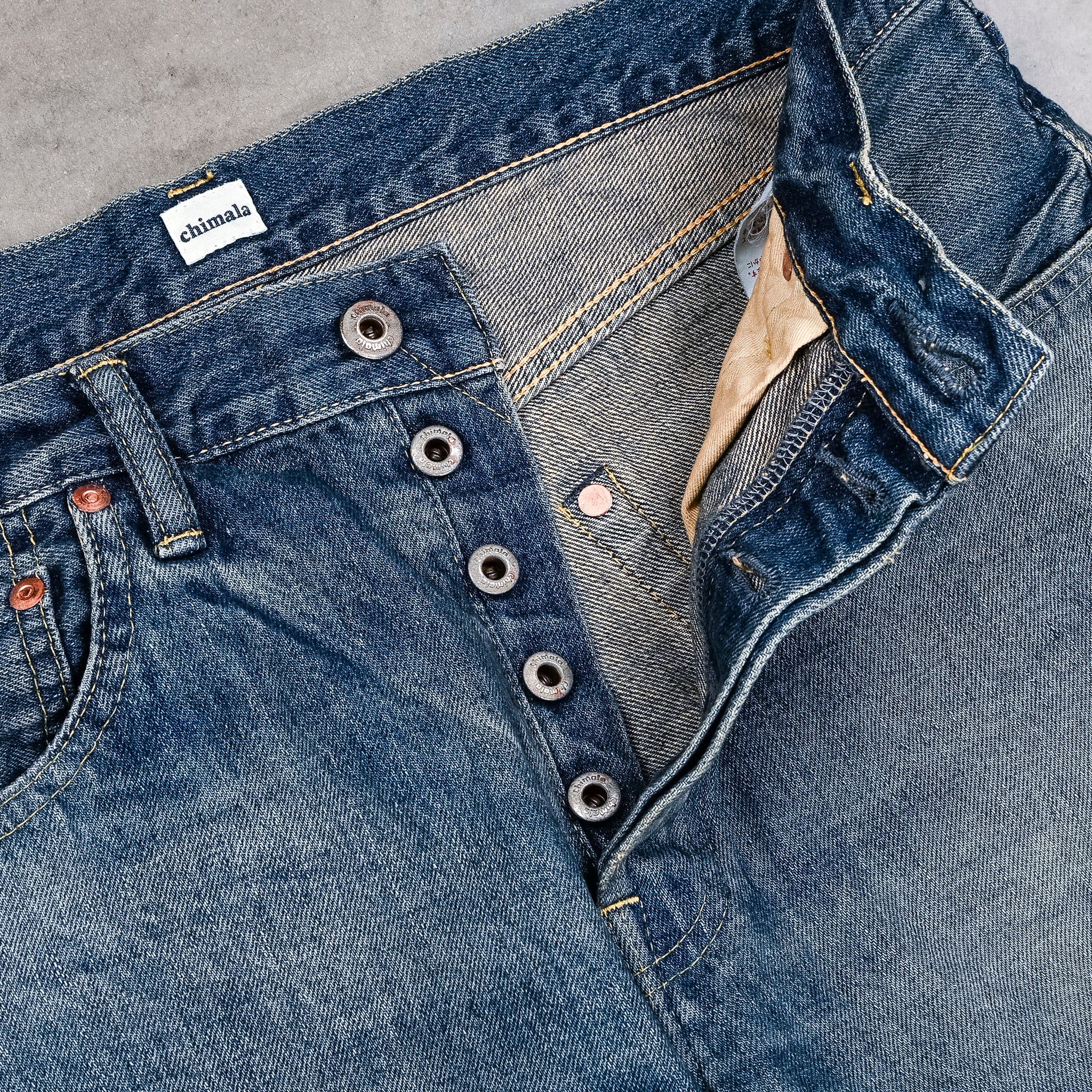 Chimala 13.5 Oz Denim Straight Cut Dark Engineer Wash – Frans