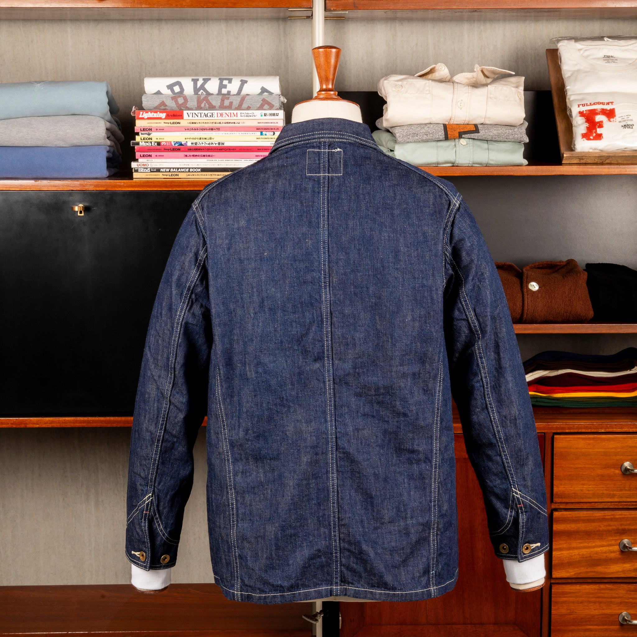 Fullcount 2015 Chore Jacket 10.5 Oz Denim One Wash – Frans Boone Store Fullcount 2015 Chore Jacket 10.5 Oz Denim One Wash – Frans Boone Store