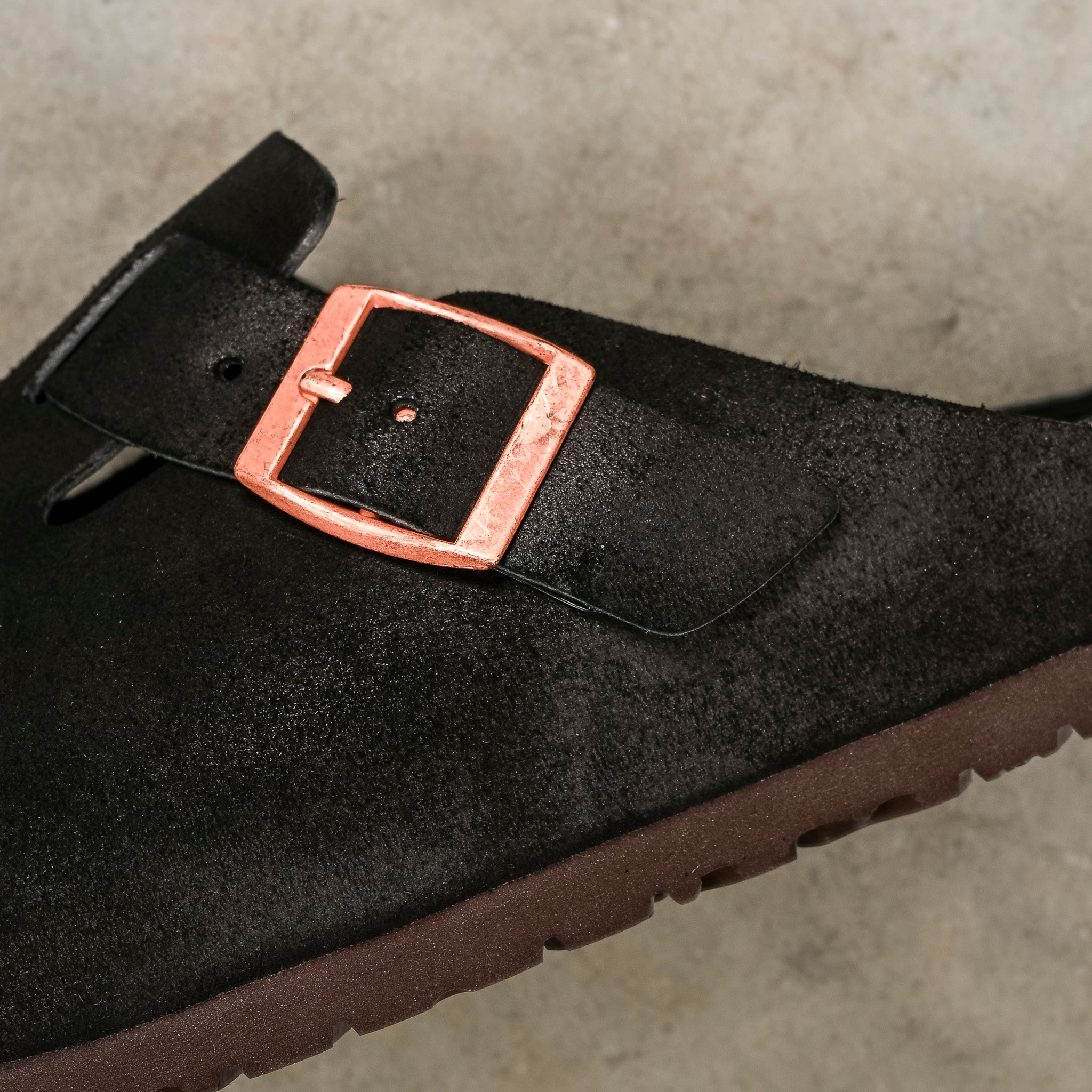 The Real McCoy´s Leather Foot Support Clogs Black