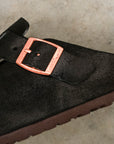 The Real McCoy´s Leather Foot Support Clogs Black