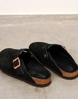 The Real McCoy´s Leather Foot Support Clogs Black