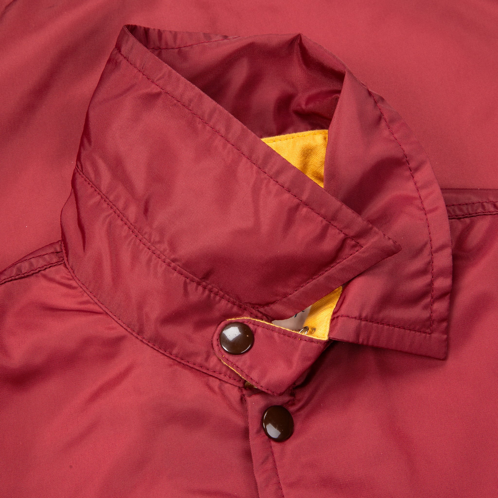 The Real McCoy&#39;s Nylon Cotton Lined Coach Jacket Burgundy