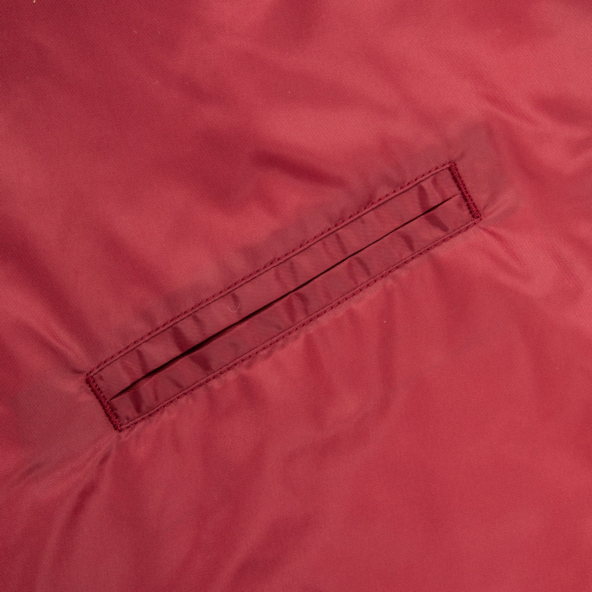 The Real McCoy&#39;s Nylon Cotton Lined Coach Jacket Burgundy