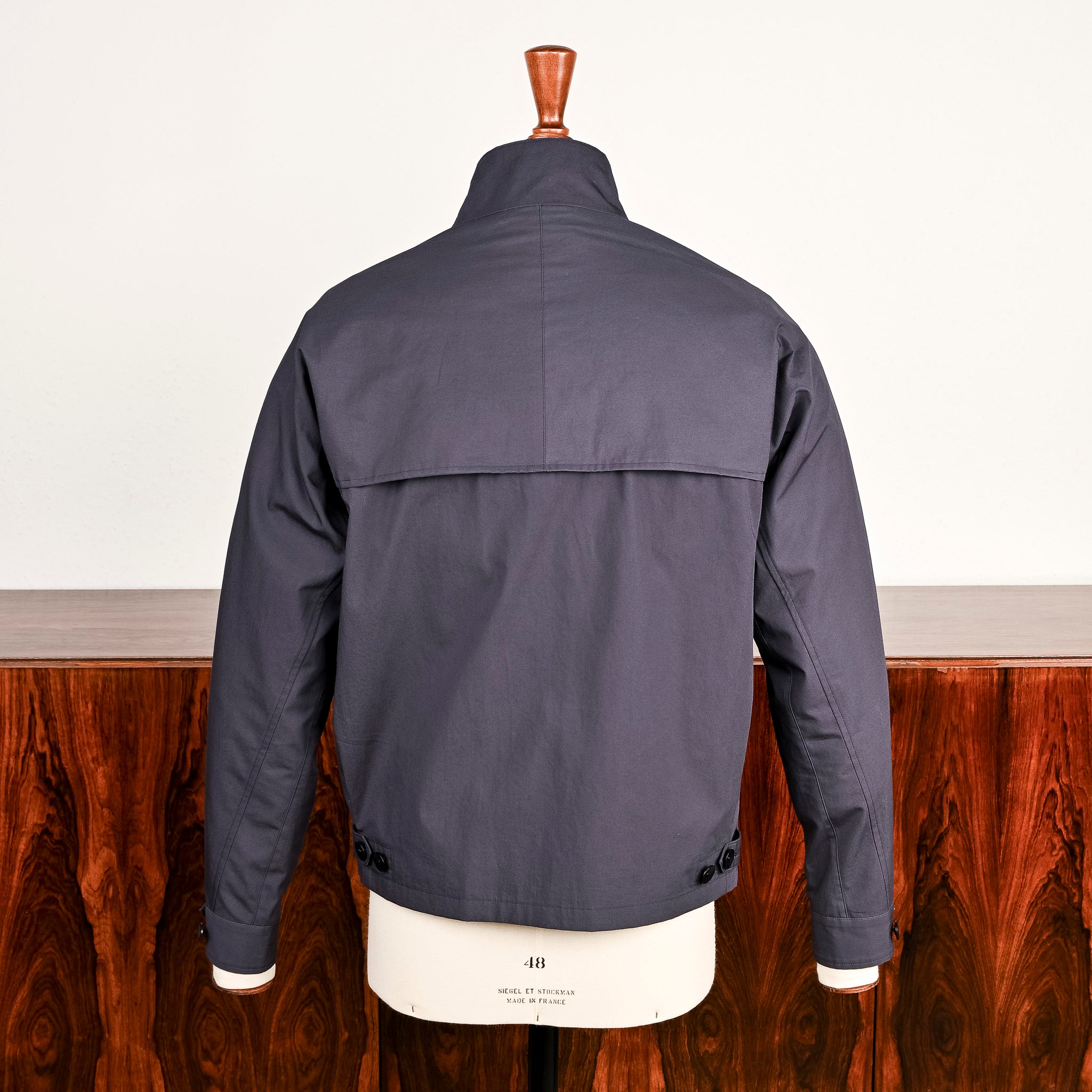 Cohérence Gianni Weather Resistant Light Cotton Jacket Slate Blue