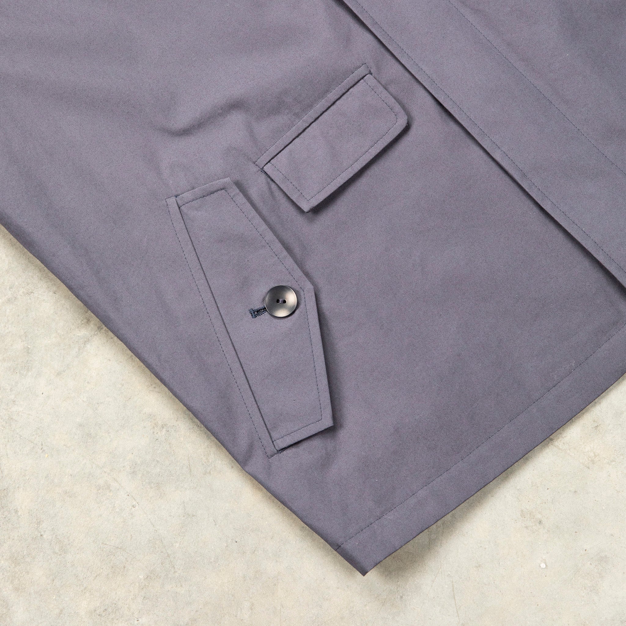 Cohérence Gianni Weather Resistant Light Cotton Jacket Slate Blue