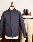 Cohérence Gianni Weather Resistant Light Cotton Jacket Slate Blue