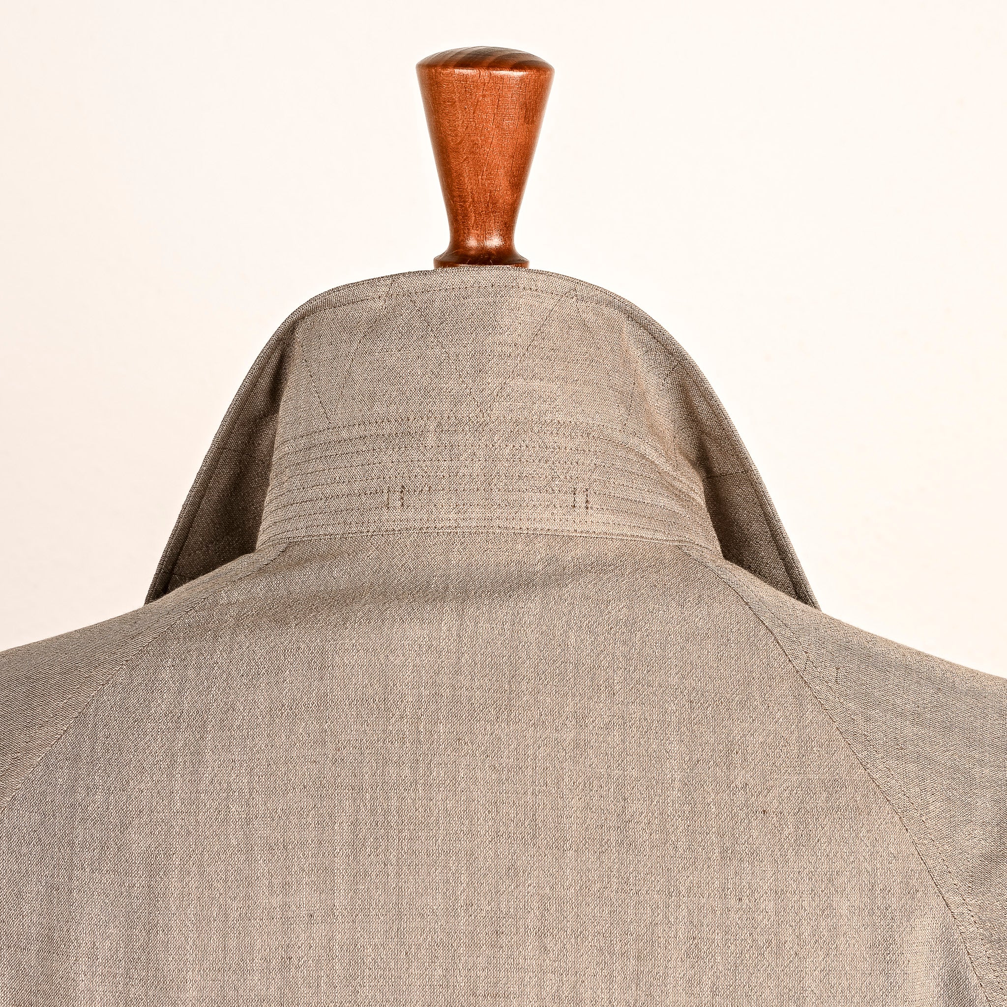 Cohérence Robert Jacket Wool Linen Mohair Ripple Beige