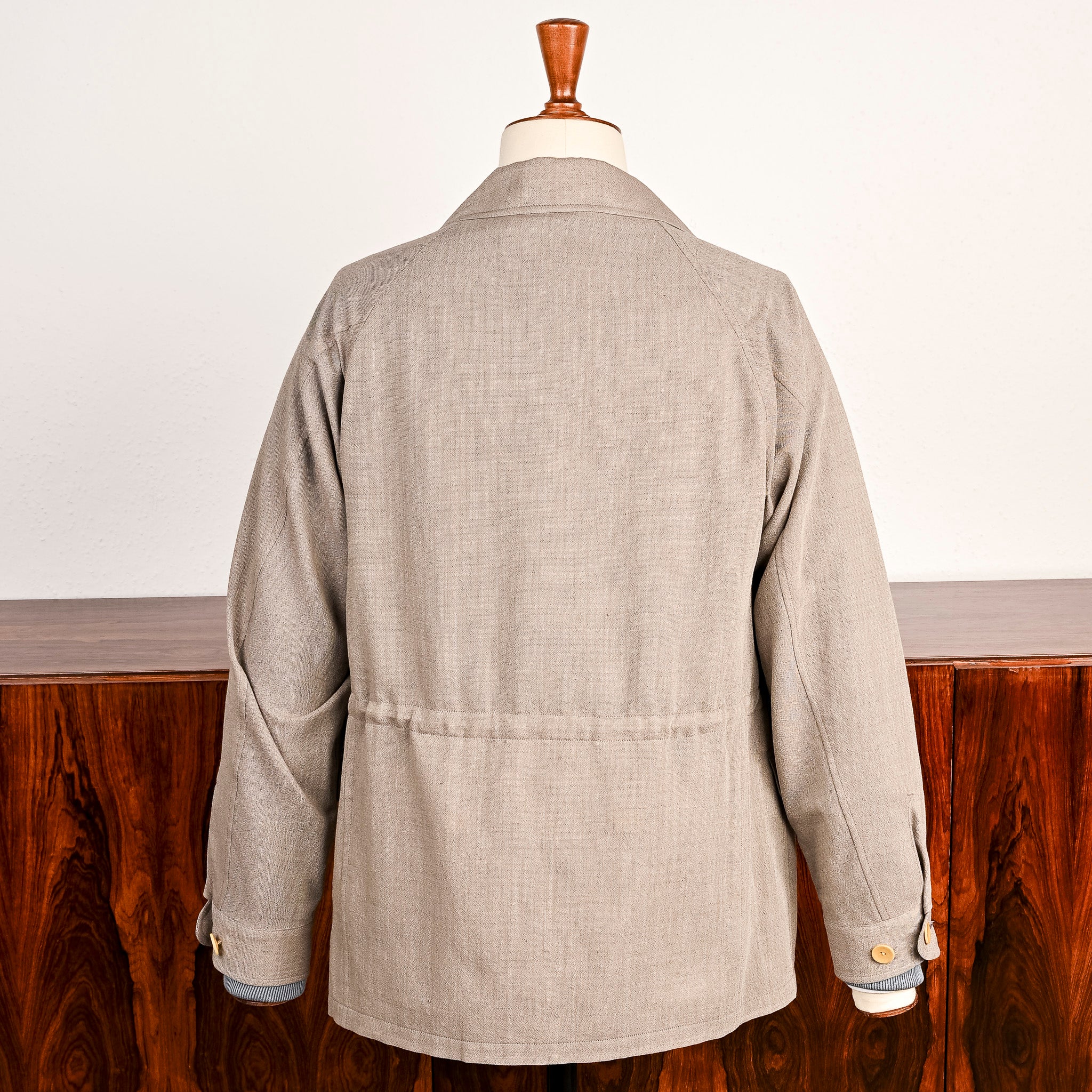 Cohérence Robert Jacket Wool Linen Mohair Ripple Beige