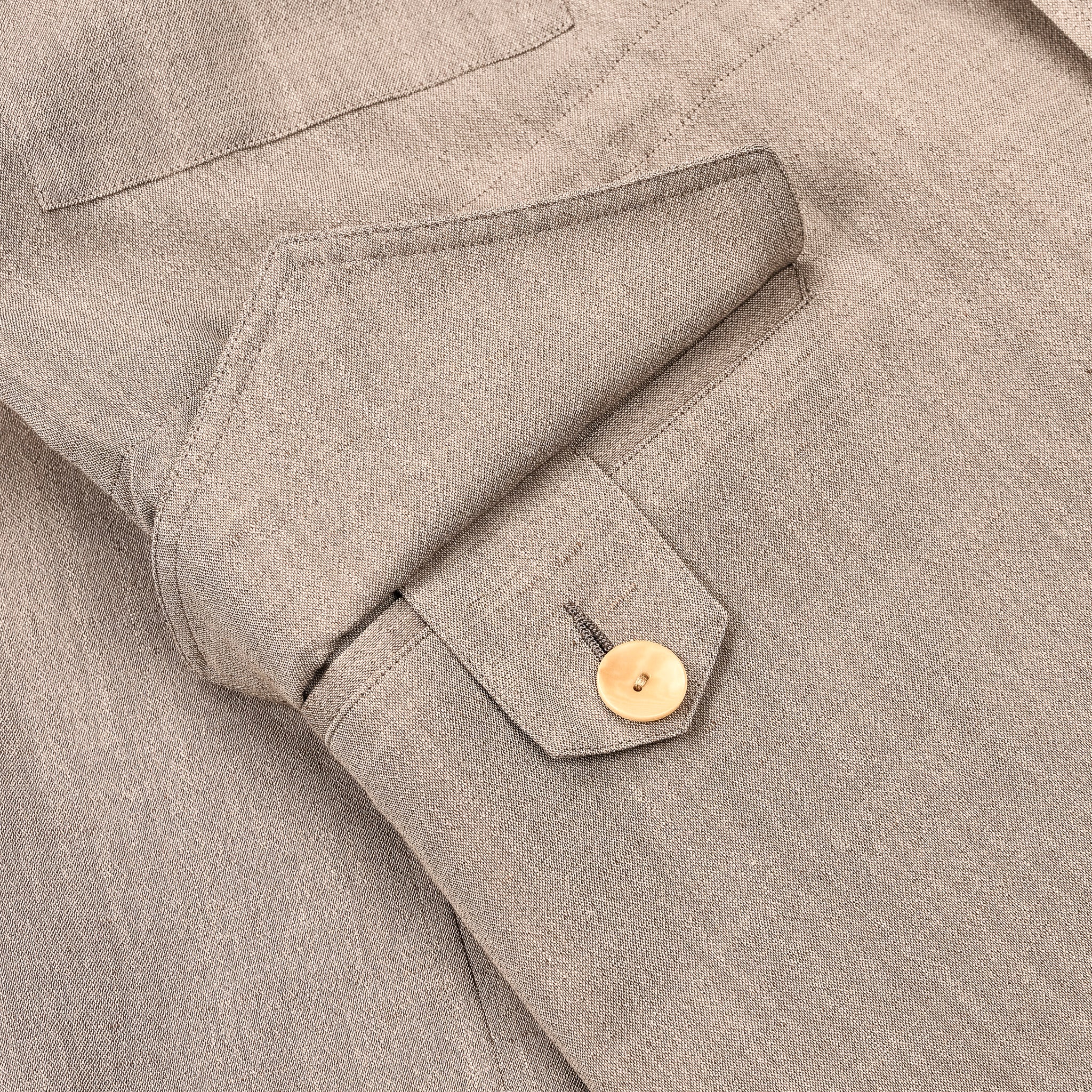 Cohérence Robert Jacket Wool Linen Mohair Ripple Beige