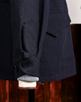 Cohérence Robert Jacket  Linen Mohair Ripple Dark Blue