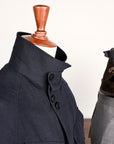 Cohérence Robert Jacket  Linen Mohair Ripple Dark Blue