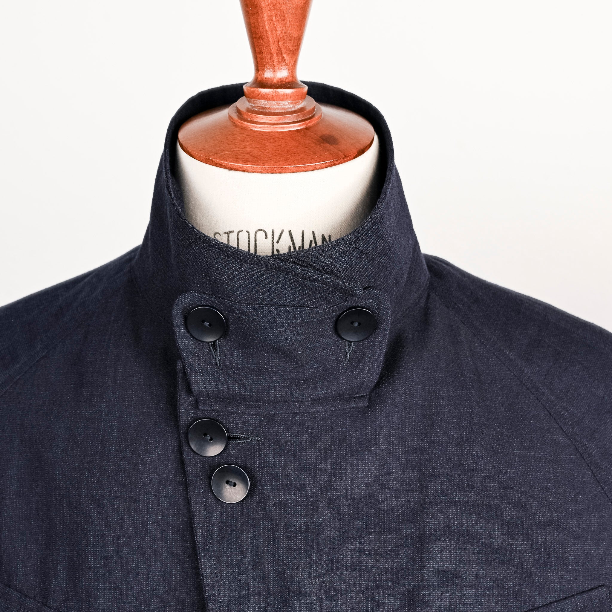 Cohérence Robert Jacket Wool Linen Mohair Ripple Dark Blue – Frans