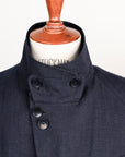 Cohérence Robert Jacket  Linen Mohair Ripple Dark Blue