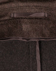 Cohérence Berto Double Breasted Coat Dolmany Satin Dark Brown