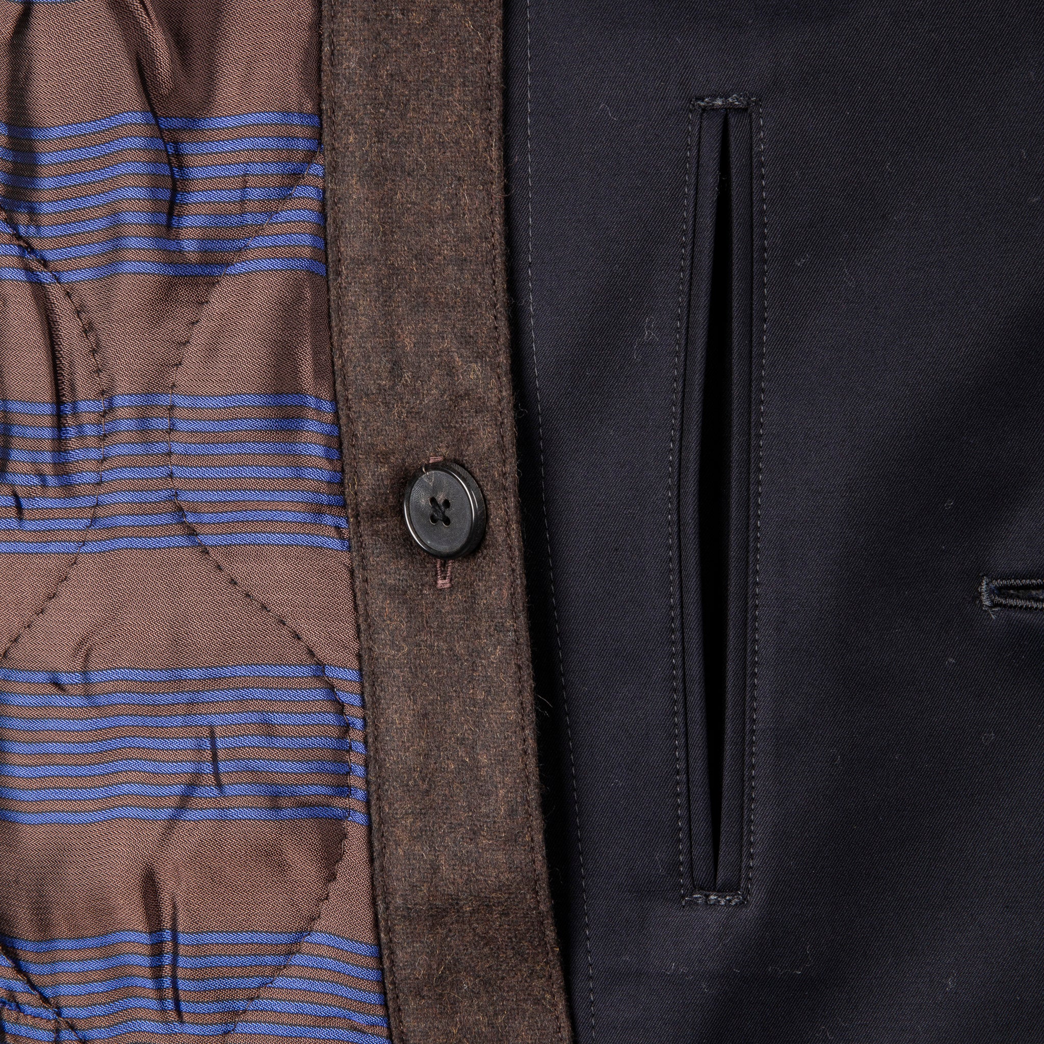 Cohérence Corb II Coat Gabardine II Dark Blue