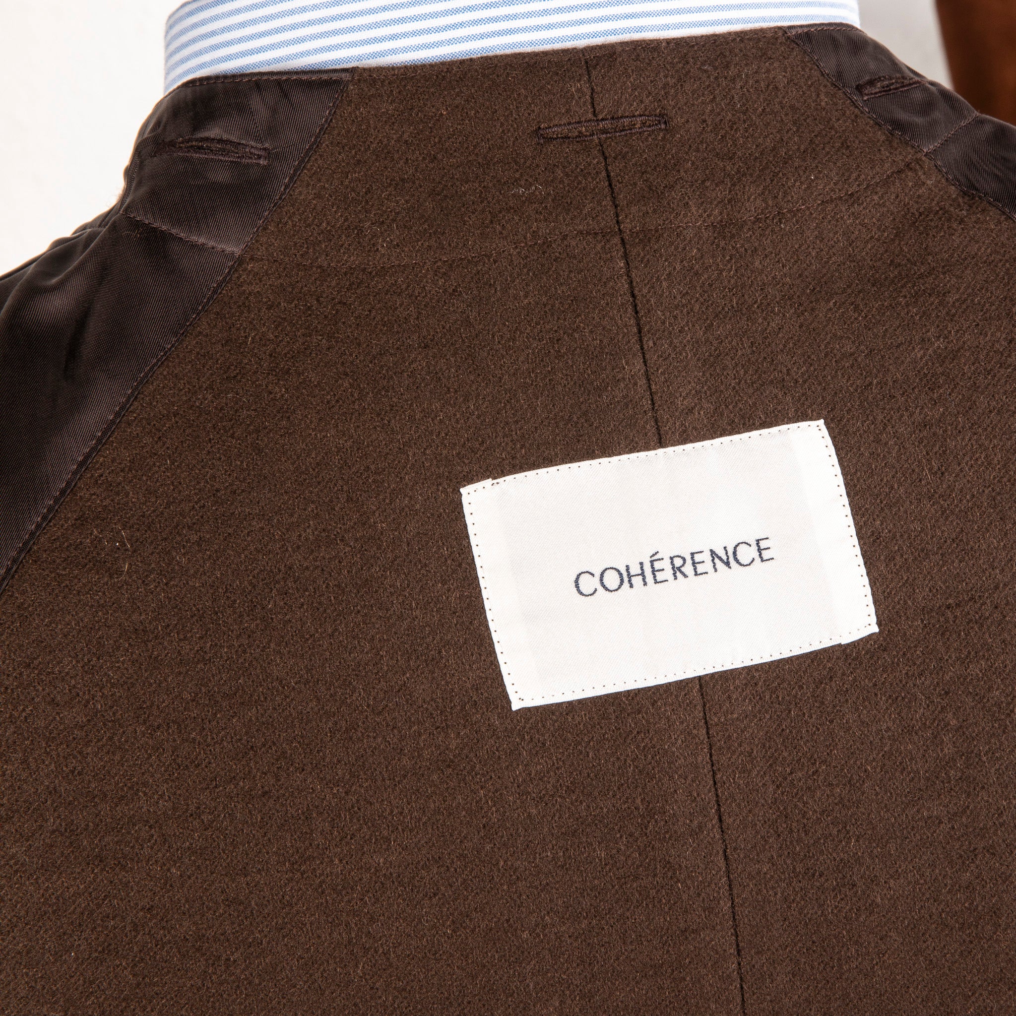 Cohérence Corb II Coat Gabardine Beige Check