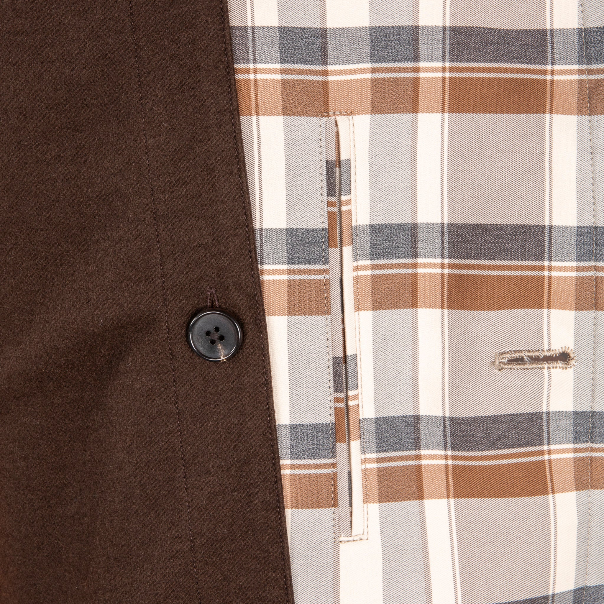 Cohérence Corb II Coat Gabardine Beige Check