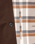 Cohérence Corb II Coat Gabardine Beige Check