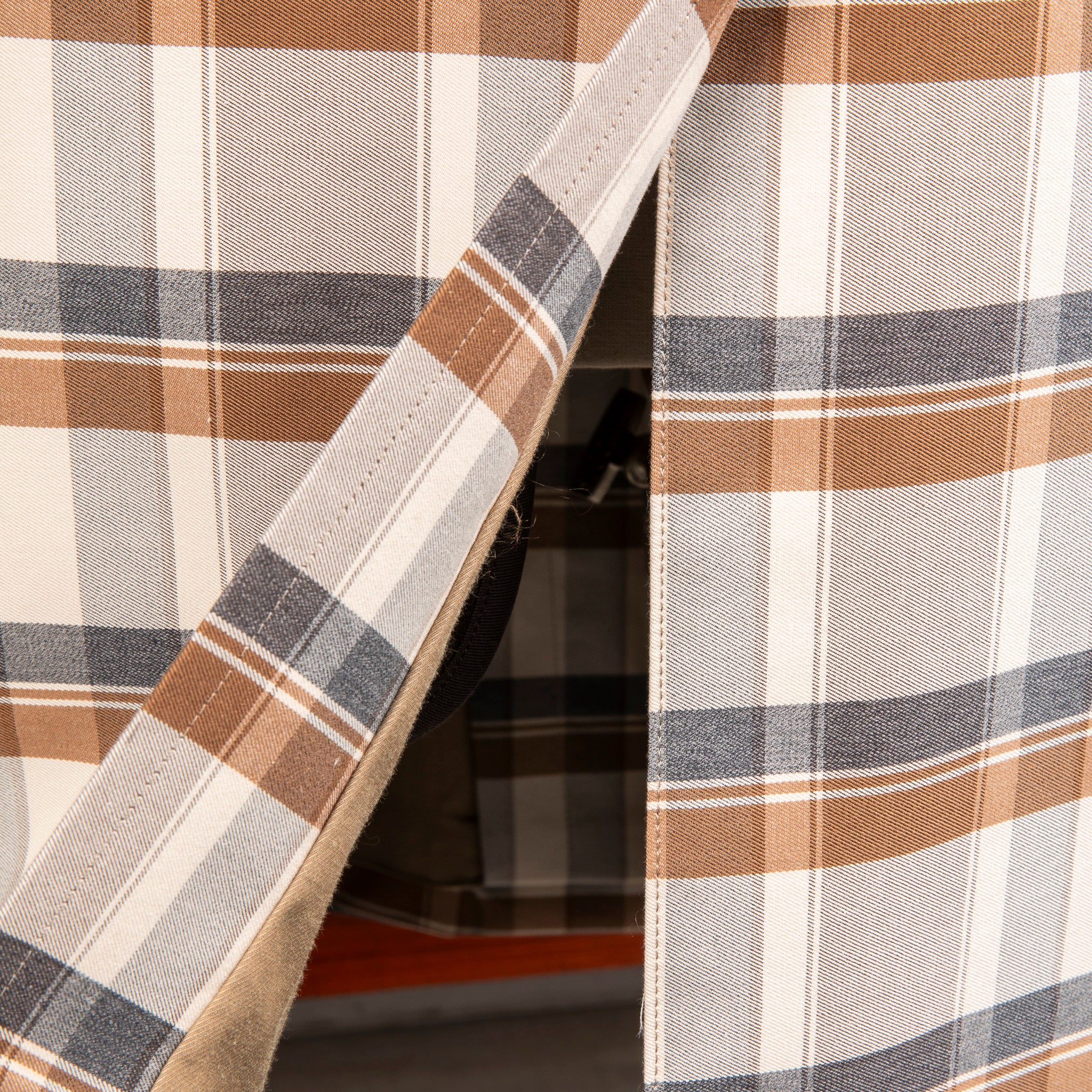 Cohérence Corb II Coat Gabardine Beige Check