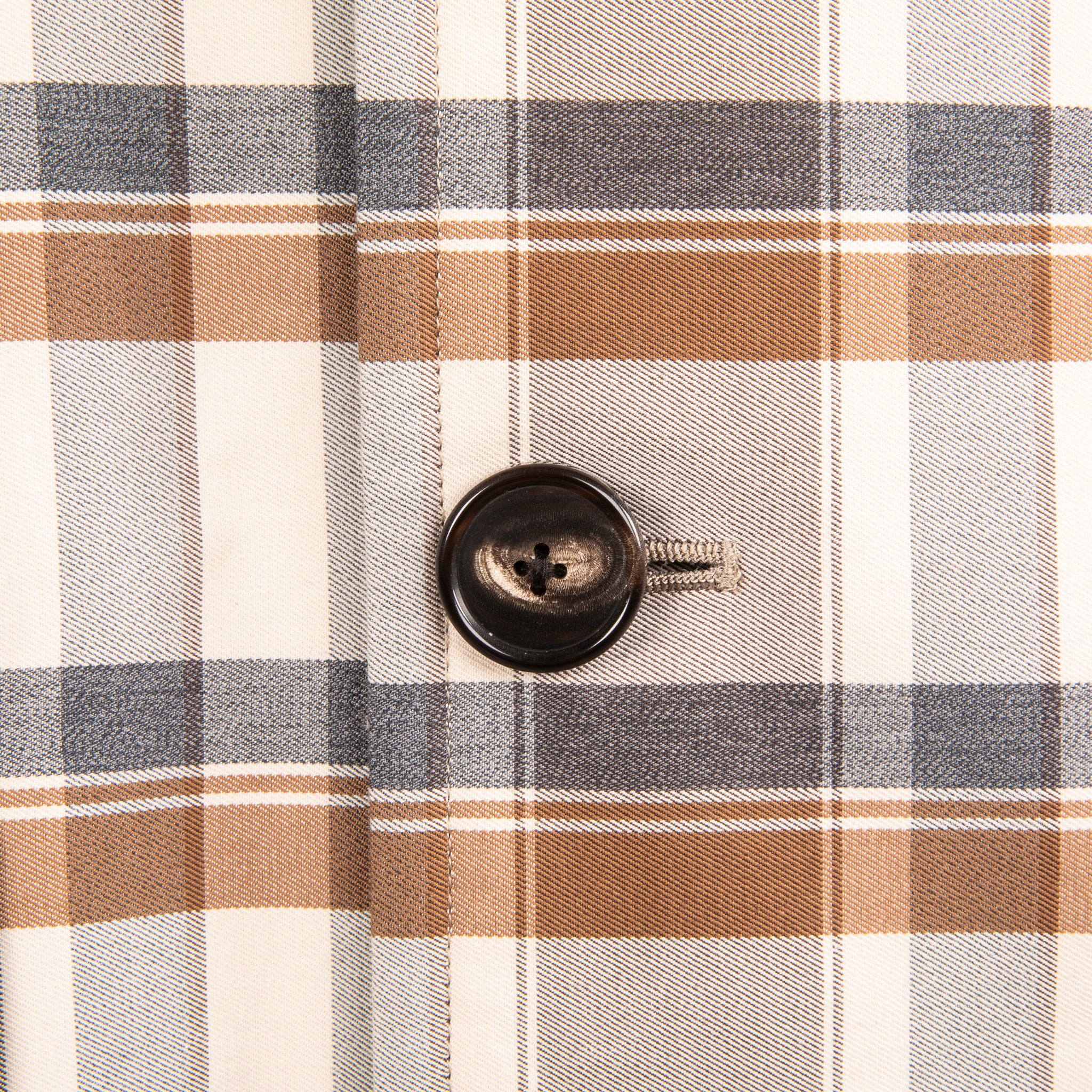 Cohérence Corb II Coat Gabardine Beige Check – Frans Boone Store Cohérence Corb II Coat Gabardine Beige Check – Frans Boone Store