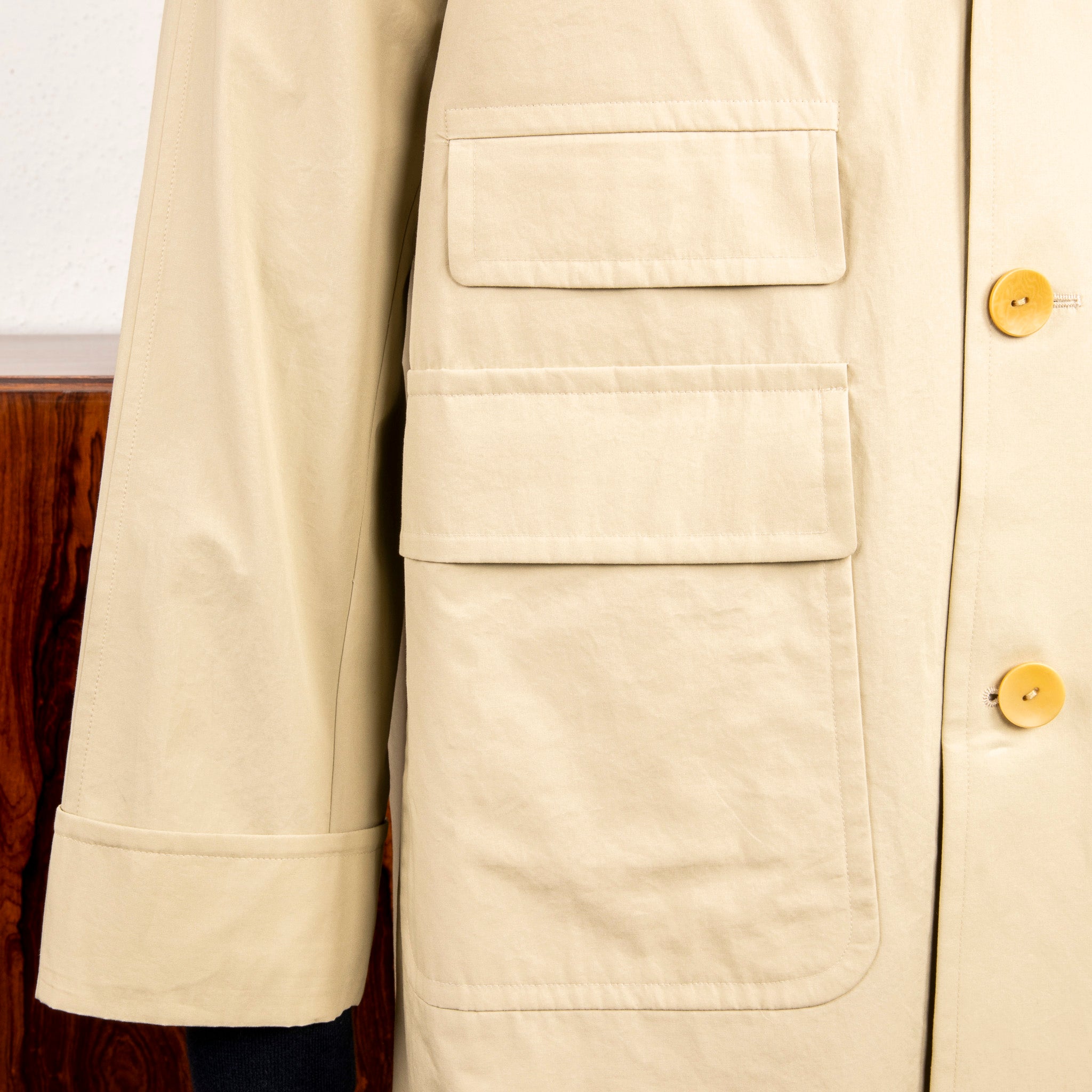 Cohérence Corb II Coat Weather Resistant Light Cotton Sand