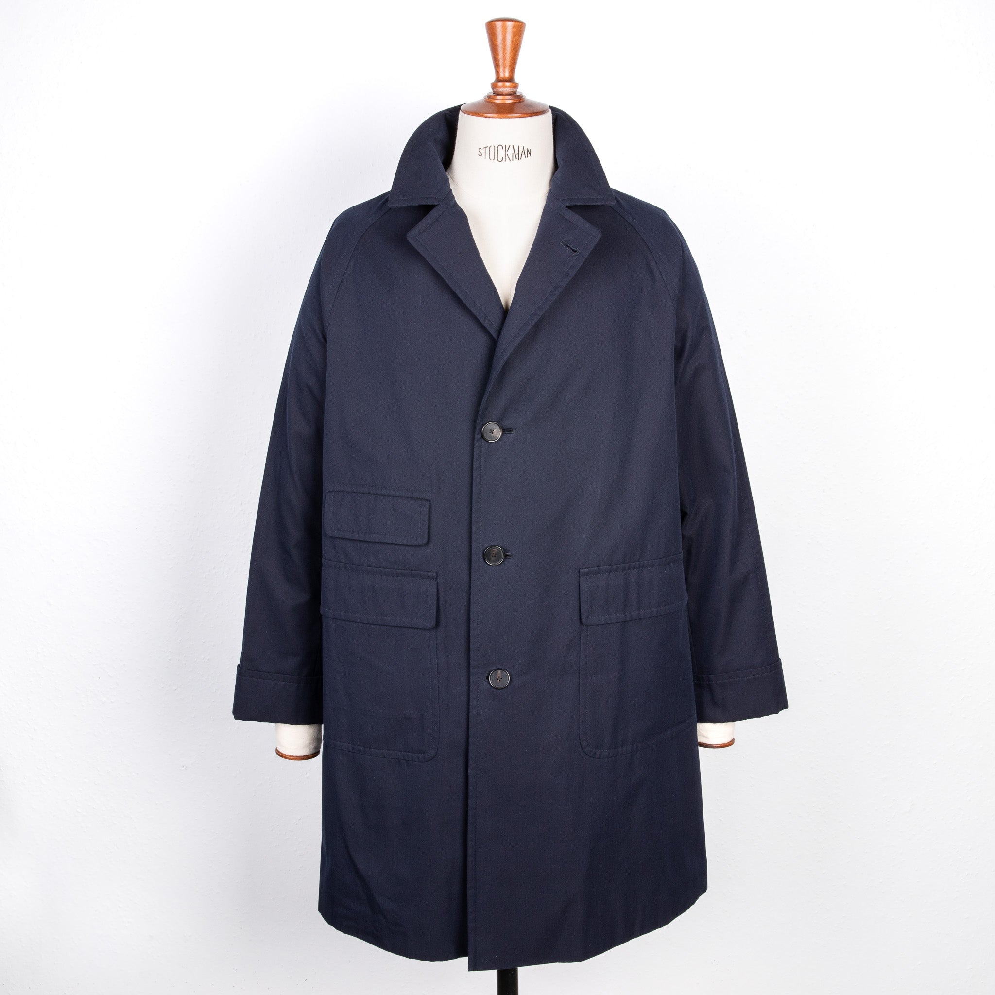 Cohérence Corb II Coat Gabardine Dark Blue