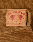 Fullcount x Frans Boone 1103 Clean Straight 8-Wale Corduroy Beige