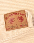 Fullcount x Frans Boone 1103 Clean Straight 8-Wale Corduroy Ivory