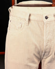 Fullcount x Frans Boone 1103 Clean Straight 8-Wale Corduroy Ivory