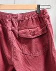 Remi Relief 16 Wale Corduroy Easy Shorts Bordeaux