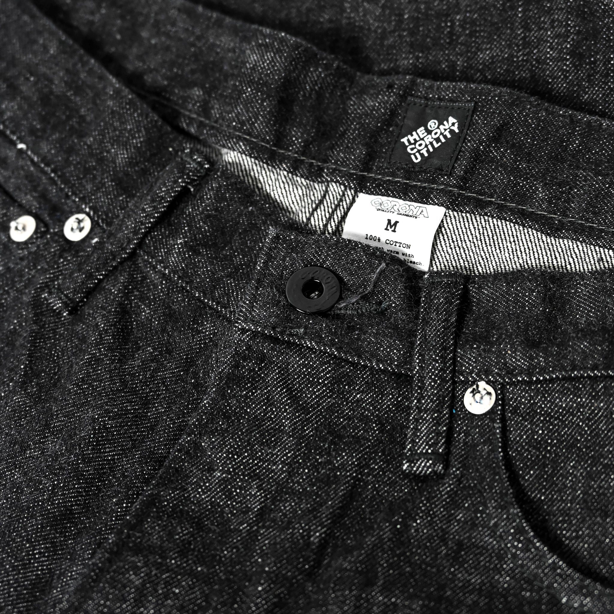 The Corona Utility CP005 - W05 5-Pocket Black Denim