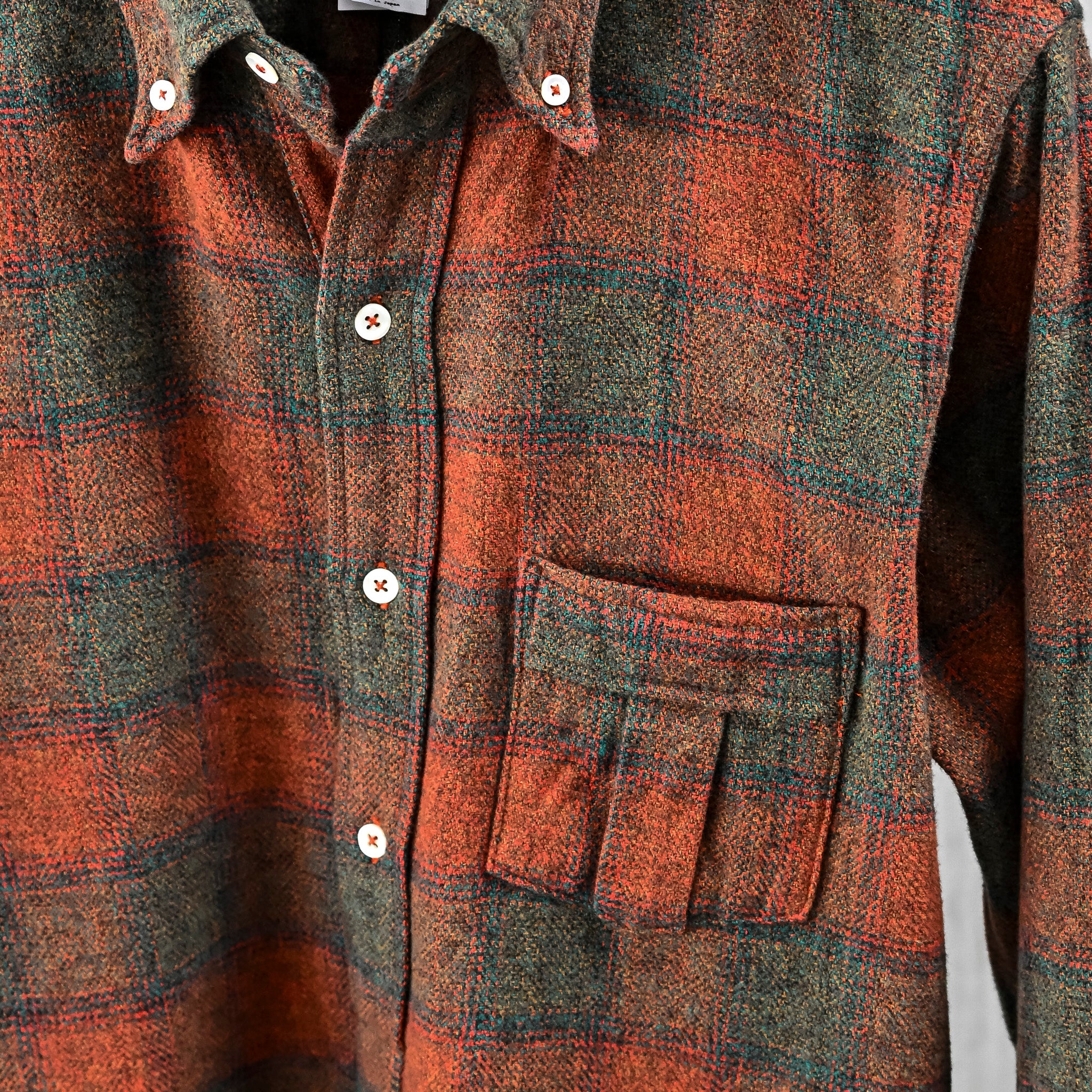 The Corona Utility W.C.W Pullover Shirt Red x Green – Frans Boone