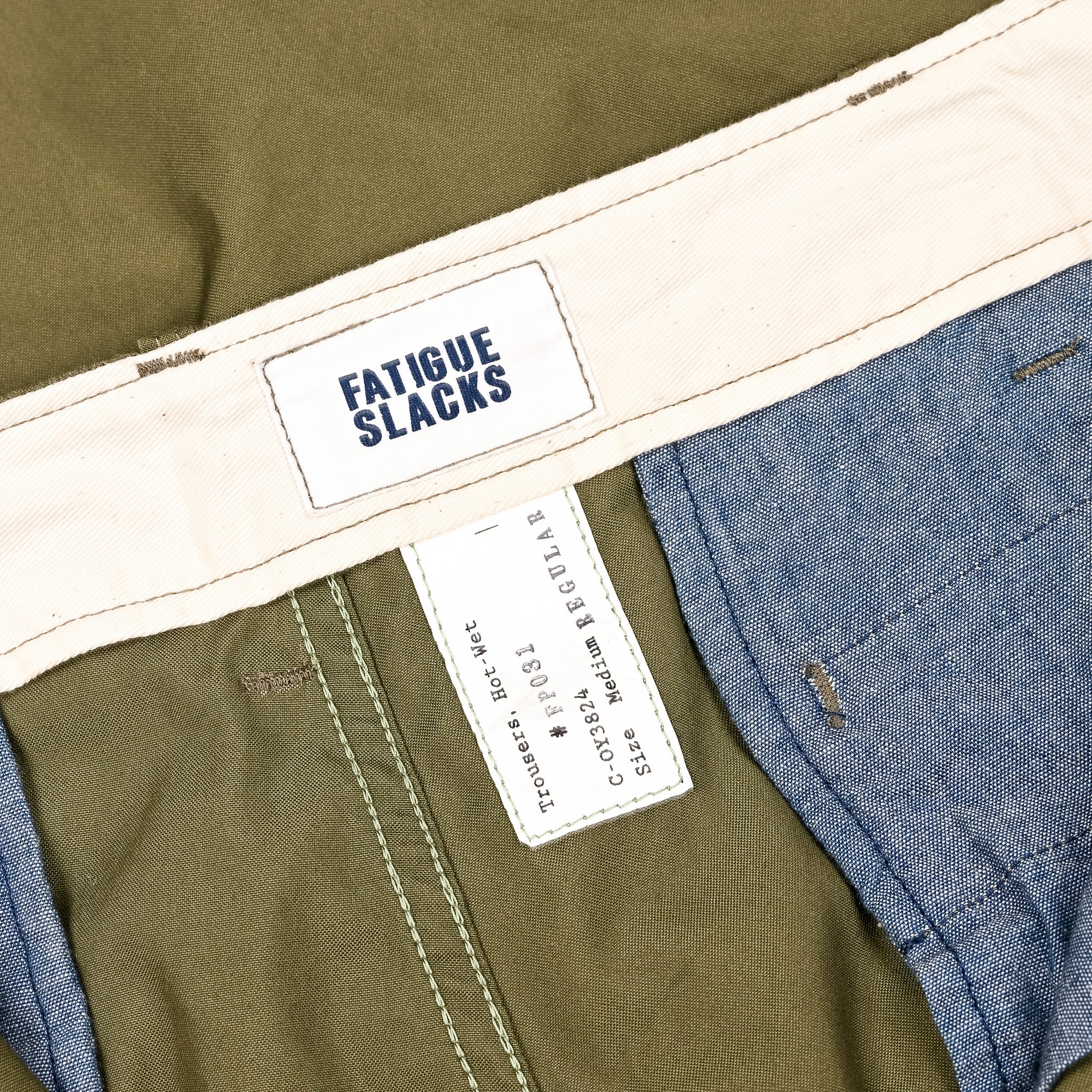 The Corona Utility M-41 Slacks High Density Poplin Olive Green